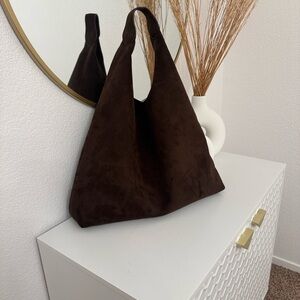 GAP Vegan Brown Suede Tote Bag